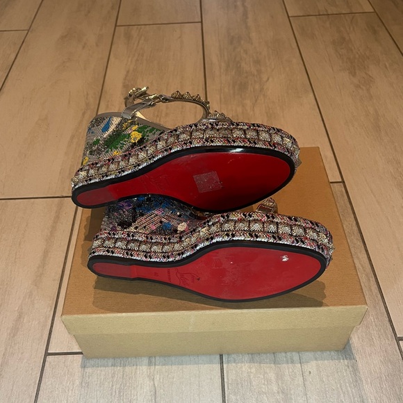 Christian Louboutin pira ryad 110 wedge heels (size 40) - Picture 3 of 9